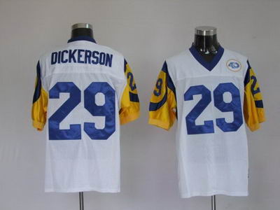 St.Louis Rams 29 Eric Dickerson white Throwback Jersey