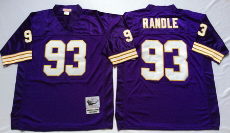 Vikings 93 John Randle Purple Throwback Jersey