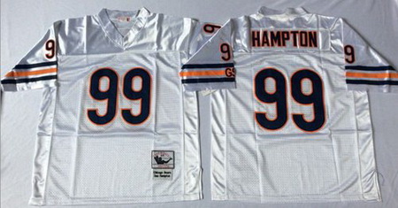 Mitchell&Ness Bears 99 Dan Hampton White Small No Throwback Stitched NFL Jersey