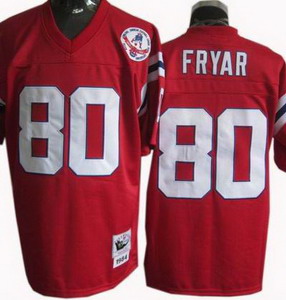 New England Patriots 80 Irving Fryar MitchellandNess 1984 Red jerseys