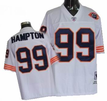 Chicago Bears 99 HAMPTON white throwback jerseys mitchellandness