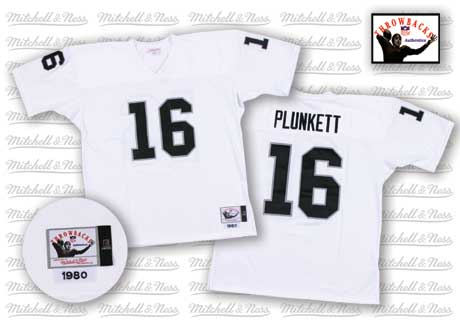 16 Jim Plunkett mitchell&ness Raiders Premier Jersey white