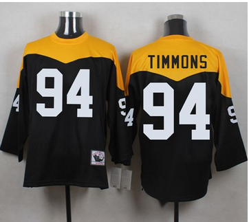 Mitchell And Ness 1967 Pittsburgh Steelers 94 Lawrence Timmons Black Yelllow Throwback Men 27s Stit