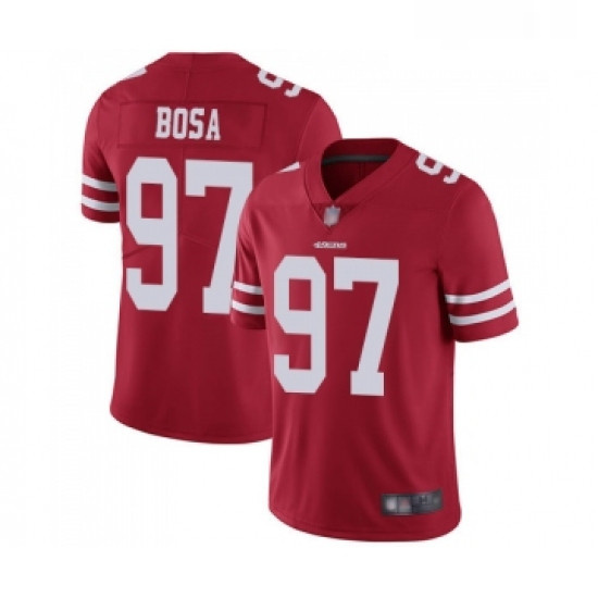 Mens San Francisco 49ers 97 Nick Bosa Red Team Color Vapor Untouchable Limited Player Football Jerse