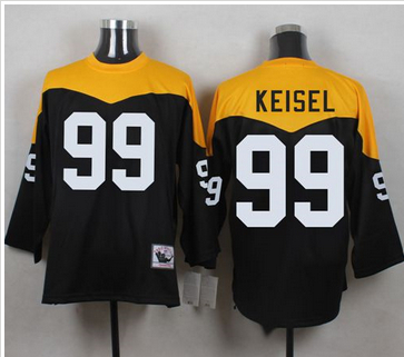 Mitchell And Ness 1967 Pittsburgh Steelers 99 Brett Keisel Black Yelllow Throwback Men 27s Stitched