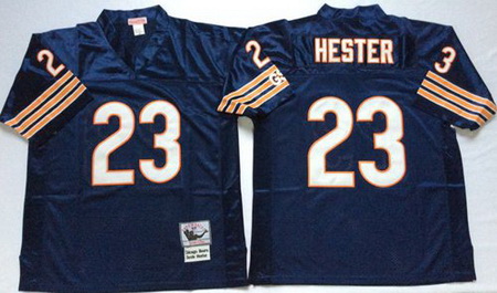 Mitchell&Ness Bears 23 Devin Hester Blue Small No Throwback Stitched NFL Jersey