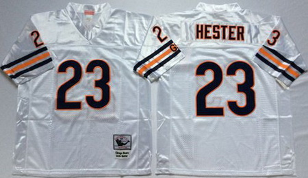 Mitchell&Ness Bears 23 Devin Hester White Small No Throwback Stitched NFL Jersey