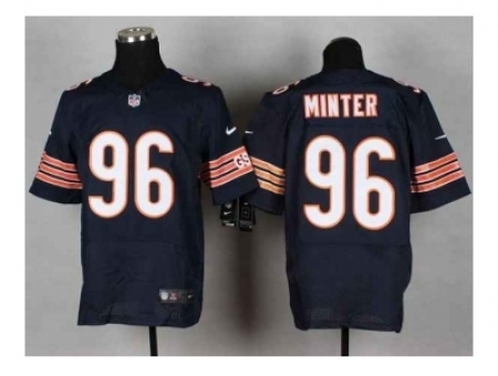 Nike Chicago Bears 96 Zach Minter blue Elite NFL Jersey