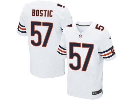 Nike Chicago Bears 57 Jon Bostic White Elite NFL Jersey