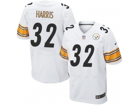 Nike Pittsburgh Steelers 32 Franco Harris White Elite NFL Jersey