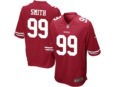 Nike San Francisco 49ers 99 Aldon Smith red Game NFL Jersey