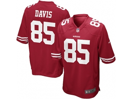 Nike San Francisco 49ers 85 Vernon Davis red Game NFL Jersey