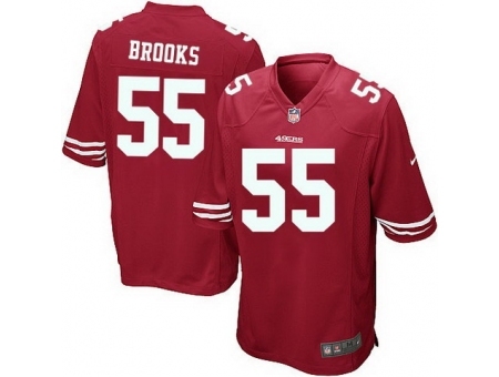 Nike San Francisco 49ers 55 Ahmad Brooks Red Game NFL Jersey