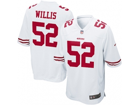 Nike San Francisco 49ers 52 Patrick Willis White Game NFL Jersey