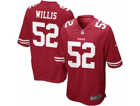 Nike San Francisco 49ers 52 Patrick Willis red Game NFL Jersey