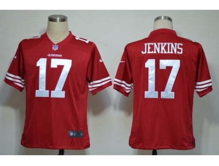 NIKE San Francisco 49ers 17 A.J. Jenkins Red Game NFL Jersey