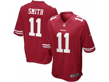 Nike San Francisco 49ers 11 Alex Smith red Game NFL Jersey