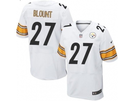 Nike Pittsburgh Steelers 27 LeGarrette Blount White Elite NFL Jersey