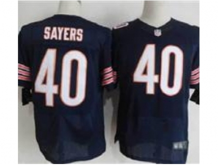 Nike Chicago Bears 40 Gale Sayers Blue Elite NFL Jersey