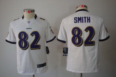 Youth Nike Baltimore Ravens 82 Torrey Smith White Color[Youth Limited Jerseys]