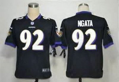 Youth Nike Baltimore Ravens #92 Haloti Ngata Black NFL Jerseys