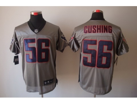 Nike Houston Texans 56 Brian Cushing Grey Elite Shadow NFL Jersey