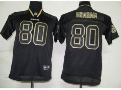 Nike Youth New Orleans Saints #80 Jimmy Graham Black Jerseys[Lights out]