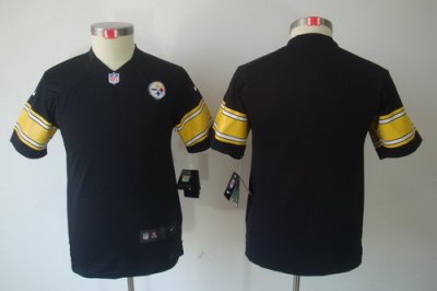 Youth Nike Pittsburgh Steelers Blank Black Limited Jerseys