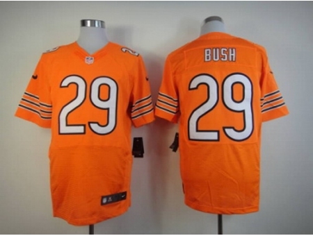 Nike Chicago Bears 29 Michael Bush orange NFL Jersey Elite