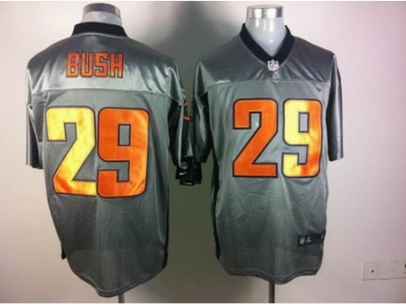 Nike Chicago Bears 29 Michael Bush Grey Elite shadow NFL Jersey