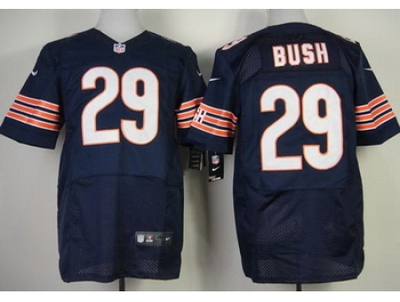 Nike Chicago Bears 29 Michael Bush Blue Elite NFL Jersey