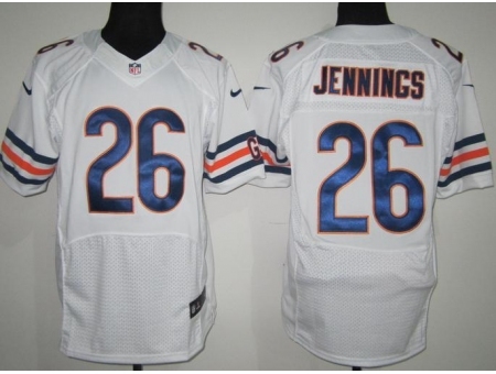 Nike Chicago Bears 26 Tim Jennings White Elite NFL Jersey