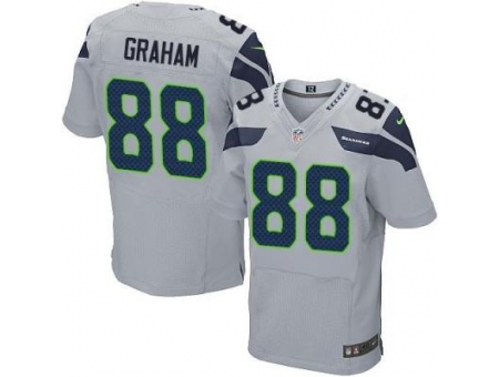 Youth Nike Seattle Seahawks 80 Jimmy Graham Grey NFL Jersey