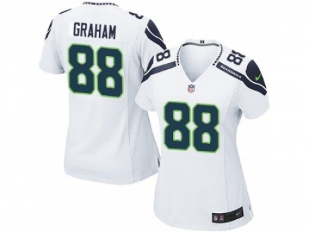 Women Nike Seattle Seahawks 88 Jimmy Graham white NFL Jersey