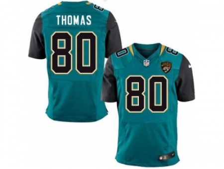 Nike Jacksonville Jaguars 80 Julius Thomas Green Elite NFL Jersey