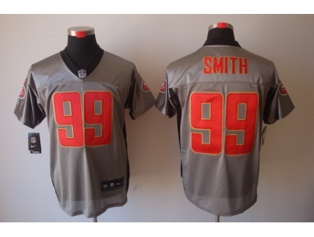 Nike San Francisco 49ers 99 Aldon Smith Grey Elite Shadow NFL Jersey