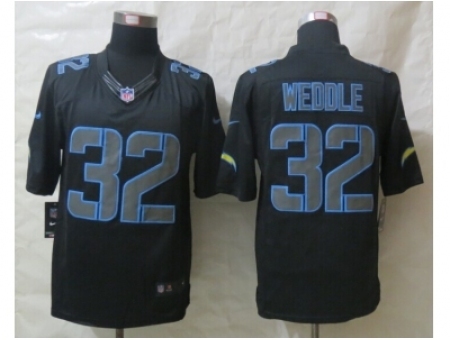 Nike San Diego Chargers 32 Eric Weddle Black Impact Limited NFL Jersey