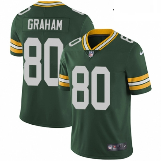 Youth Nike Green Bay Packers 80 Jimmy Graham Green Team Color Vapor Untouchable Elite Player NFL Jer