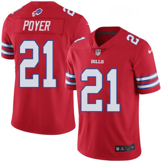 Youth Nike Buffalo Bills 21 Jordan Poyer Limited Red Rush Vapor Untouchable NFL Jersey