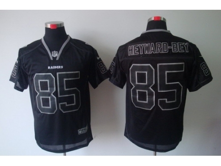 Nike Oakland Raiders 85 Darrius Heyward-Bey Black Elite Lights Out NFL Jersey