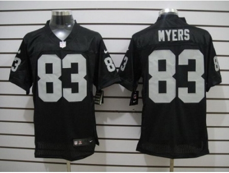 Nike Oakland Raiders 83 Brandon Myers Black Elite NFL Jersey