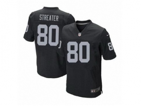 Nike Oakland Raiders 80 Rod Streater black Elite NFL Jersey