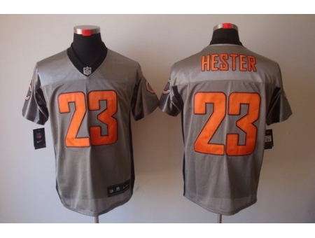 Nike Chicago Bears 23 Devin Hester Grey Elite Shadow NFL Jersey