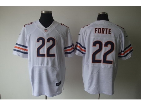 Nike Chicago Bears 22 Matt Forte White Elite NFL Jersey