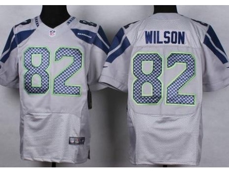 Nike Seattle Seahawks 82 Luke Willson Grey Elite NFL Jersey