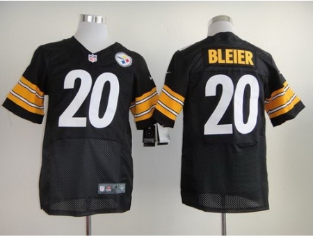 Nike Pittsburgh Steelers 20 Rocky Bleier Black Elite NFL Jersey