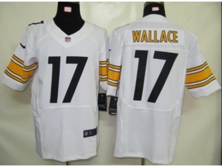 Nike Pittsburgh Steelers 17 Mike Wallace White Elite NFL Jersey