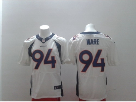 Nike Denver Broncos 94 DeMarcus Ware White Elite NFL Jersey