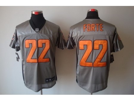 Nike Chicago Bears 22 Matt Forte Grey Elite Shadow NFL Jersey