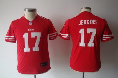 Youth Nike nfl san francisco 49ers #17 Jenkins Red jerseys